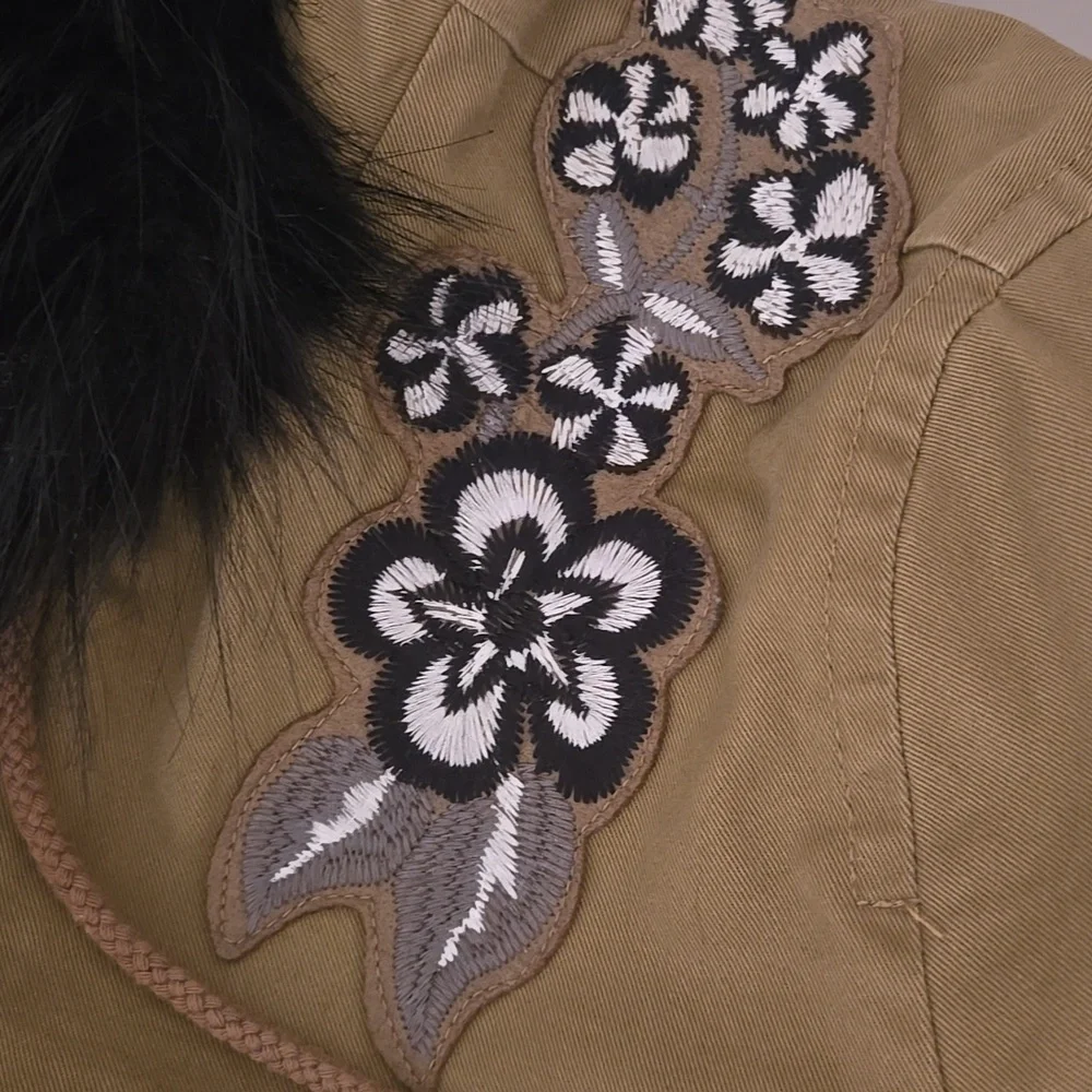 Ann Taylor LOFT Olive Faux Fur Hooded Jacket - Picture 5 of 16